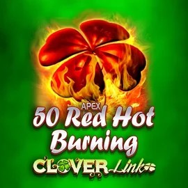 Official Slots logo: 50 Red Hot Burning Clover Links by Novomatic at Efbet Casino