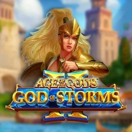 Age Of The Gods: God Of Storms 2 slot logo by Playtech at Efbet Casino
