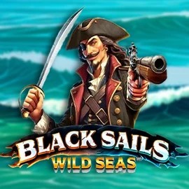 Black Sails Wild Seas online game logo by Infinity Dragon Studios on efbetkazino.com