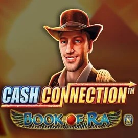 Cash Connection Book Of Ra by Novomatic, showcased at efbetkazino.com – game logo