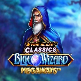 Fire Blaze Blue Wizard Megaways logo by Rarestone Gaming at Efbet Casino