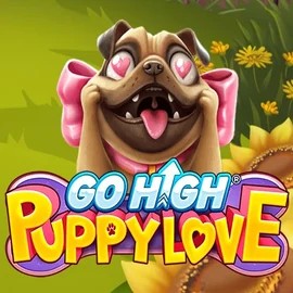 Go High Puppy Love slot logo by RubyPlay at Efbet Casino