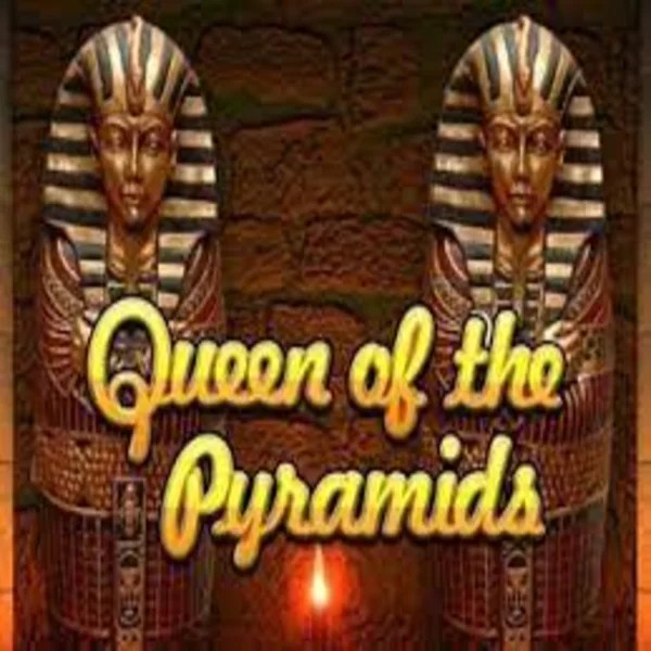 Queen of the Pyramids slot logo by Playtech at Efbet Casino