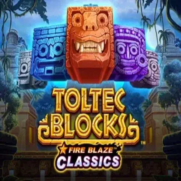 Fire Blaze: Toltec Blocks slot visual from Rarestone Gaming available on efbetkazino.com